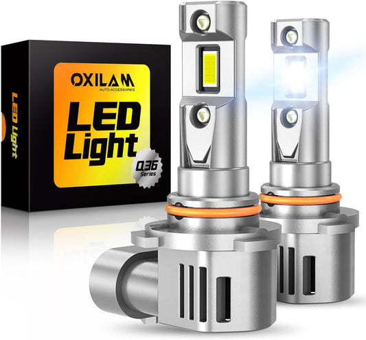 OXILAM 9005 LED Bulbs: 40000LM Super Bright, 20 Years Lifespan