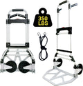 350LB Folding Hand Truck Dolly Cart - Compact Heavy Duty Utility