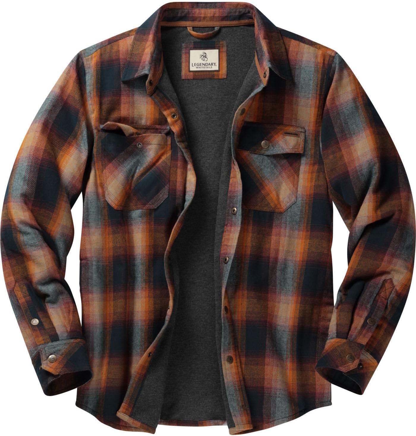Legendary Whitetails Men's Thermal Lined Shirt Jacket for Comfort