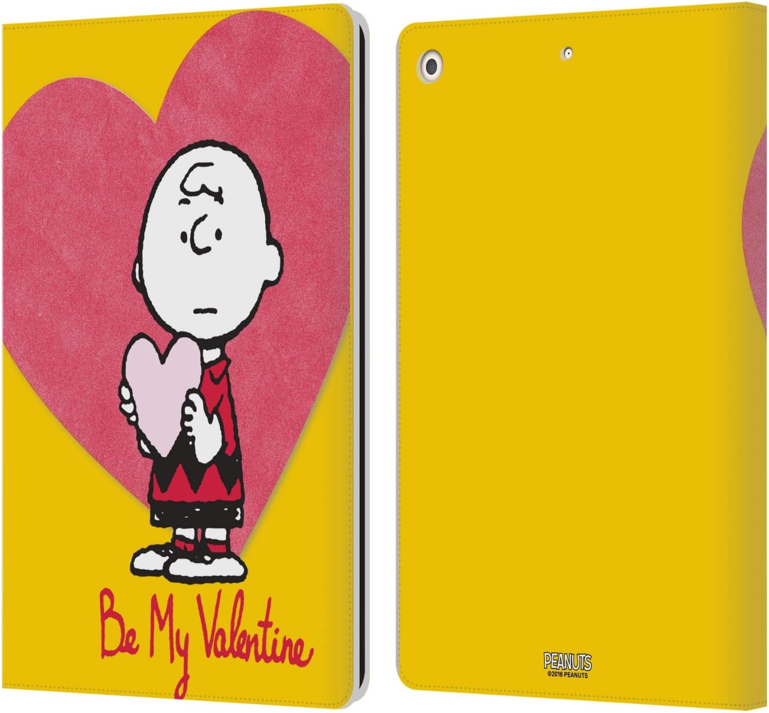 Peanuts Charlie Brown Valentine Leather Wallet Case for iPad
