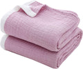 Muslin Blanket 4-Layer Yarn Dyed Twin 60in x 80in - Breathable