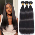 Straight Bundles Human Hair 10 12 14 in - Natural Black