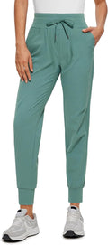 Athletic High Waisted Joggers for Women 27.5ft - Lightweight Ripstop