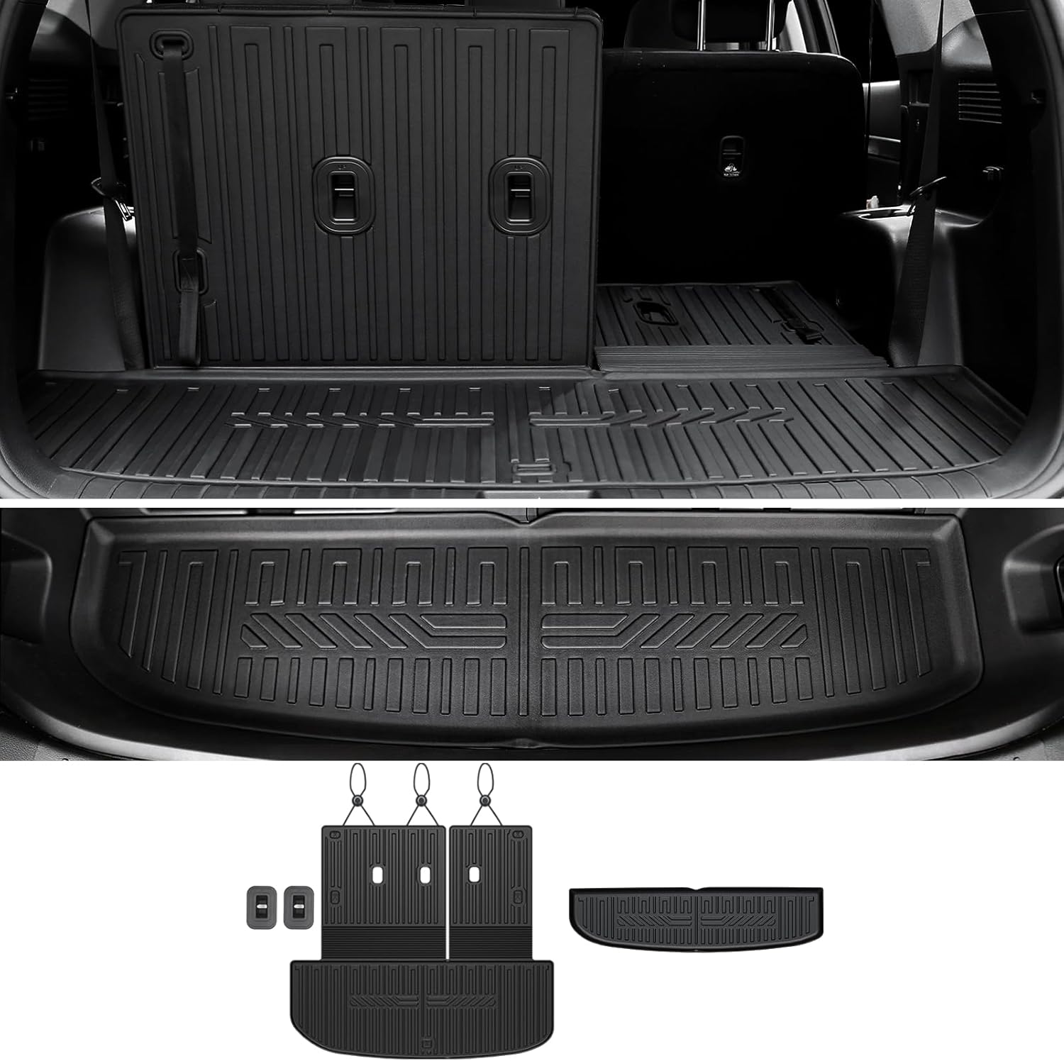 Custom Fit Cargo Mat Backrest Mats for 2020-2025 Hyundai Palisade