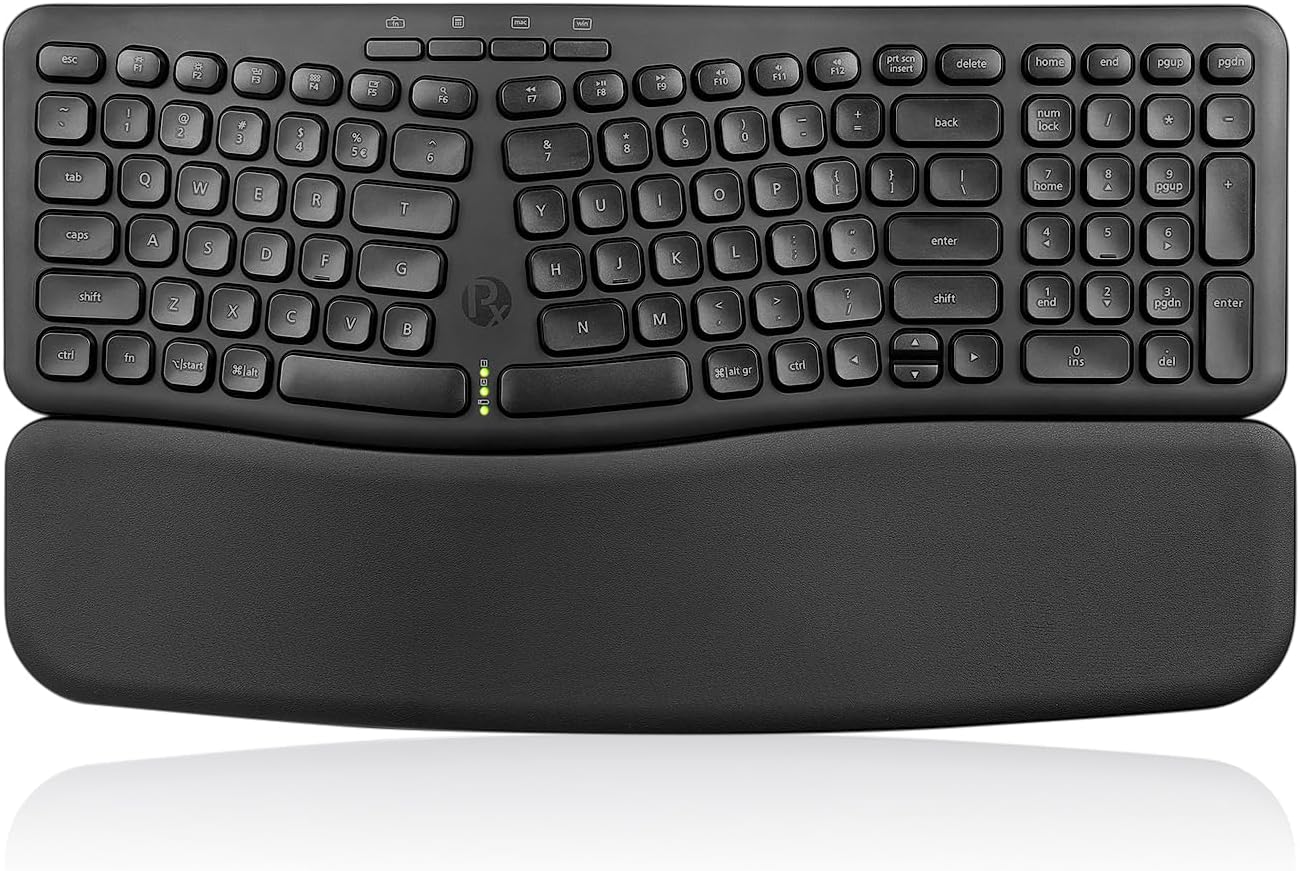 Perixx Wireless Ergonomic Keyboard - Silent Typing