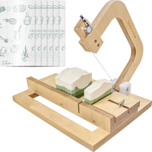 Wooden Soap Cutter for Soap Making Supplies Adjustable Tool