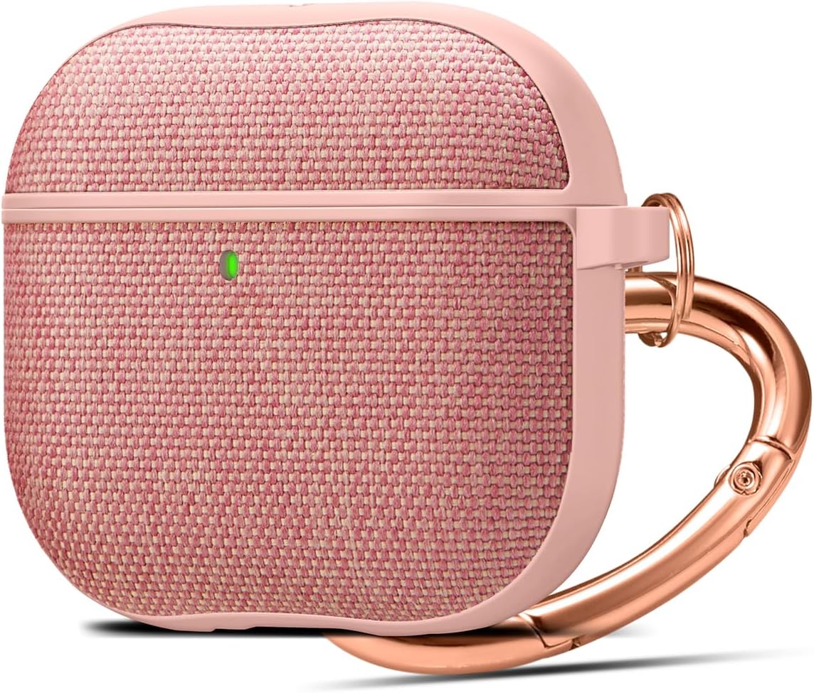 Spigen Rose Gold Fabric Case for AirPods 4