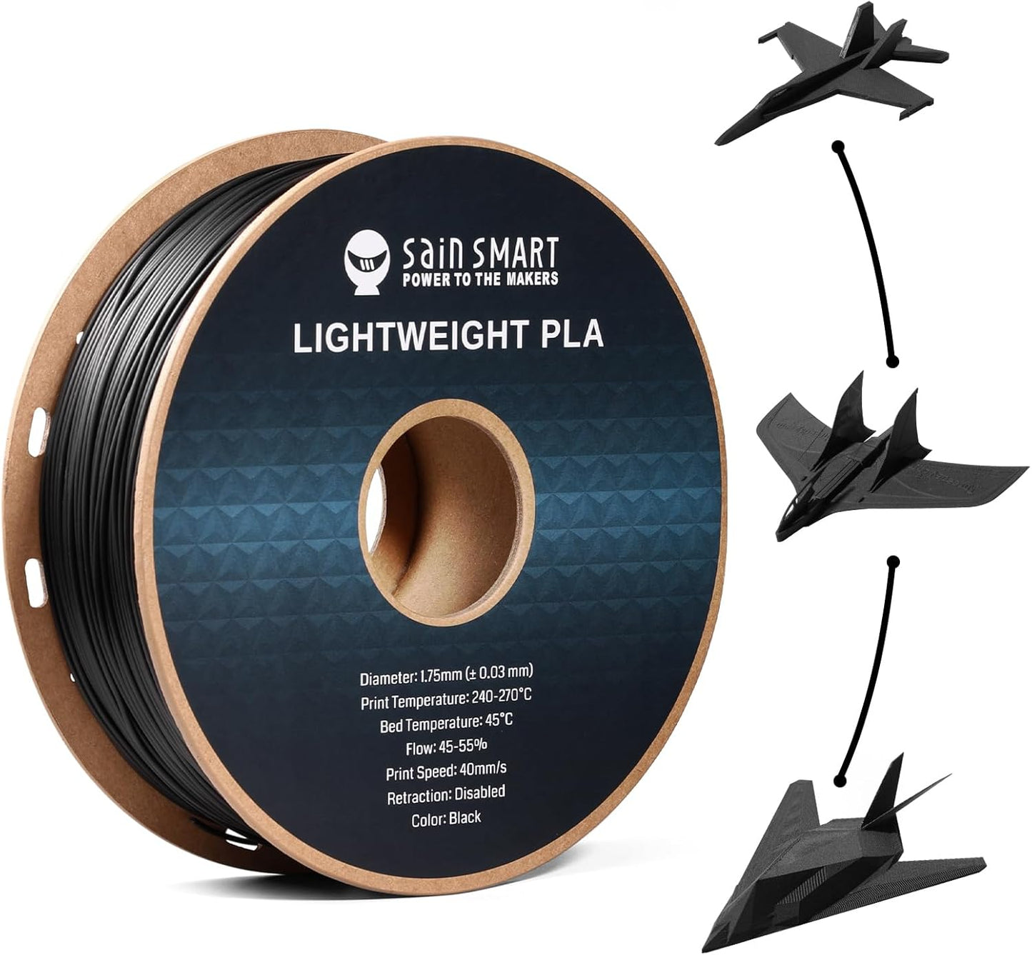 SainSmart LW-PLA Low-Density 3D Printer Filament for Drones