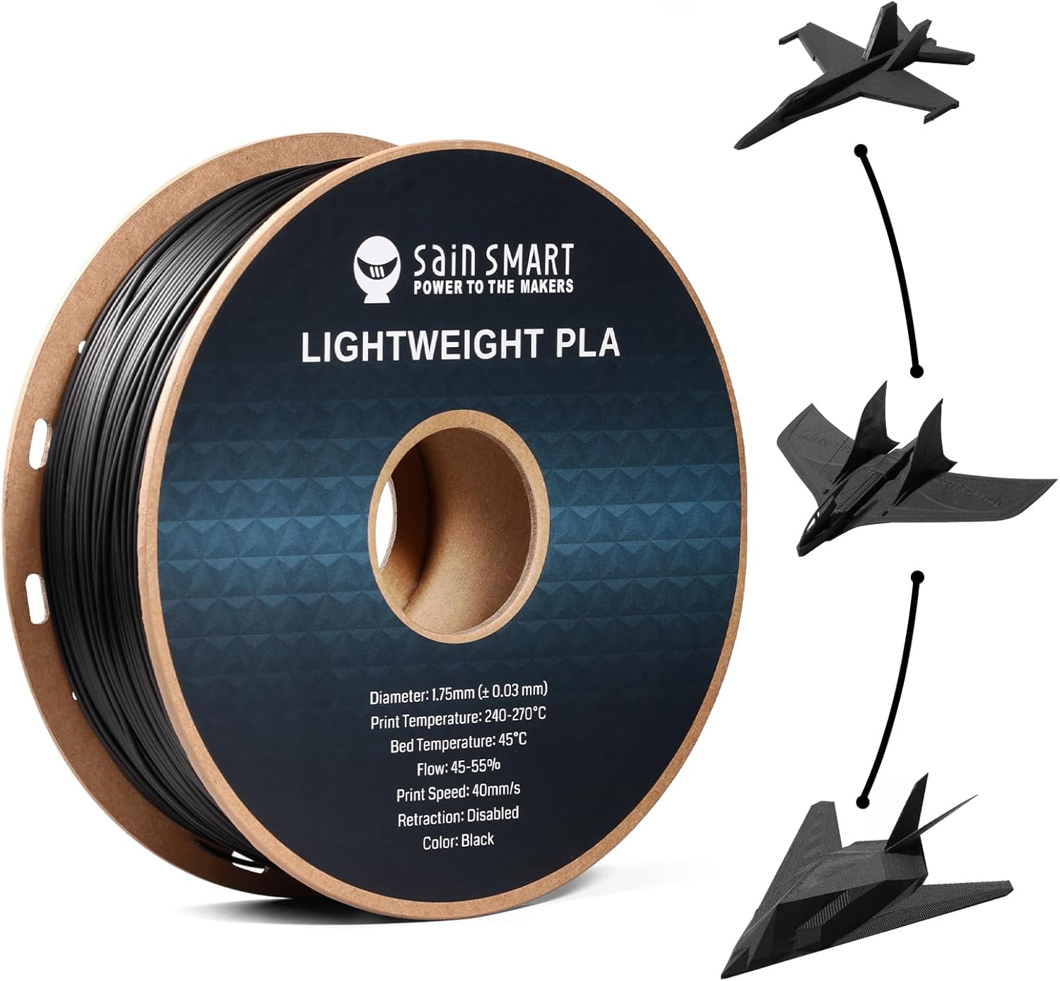 SainSmart LW-PLA Low-Density 3D Printer Filament for Drones