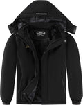 Boy's Waterproof Ski Jacket with Fleece Lining - Warm Windproof Coat