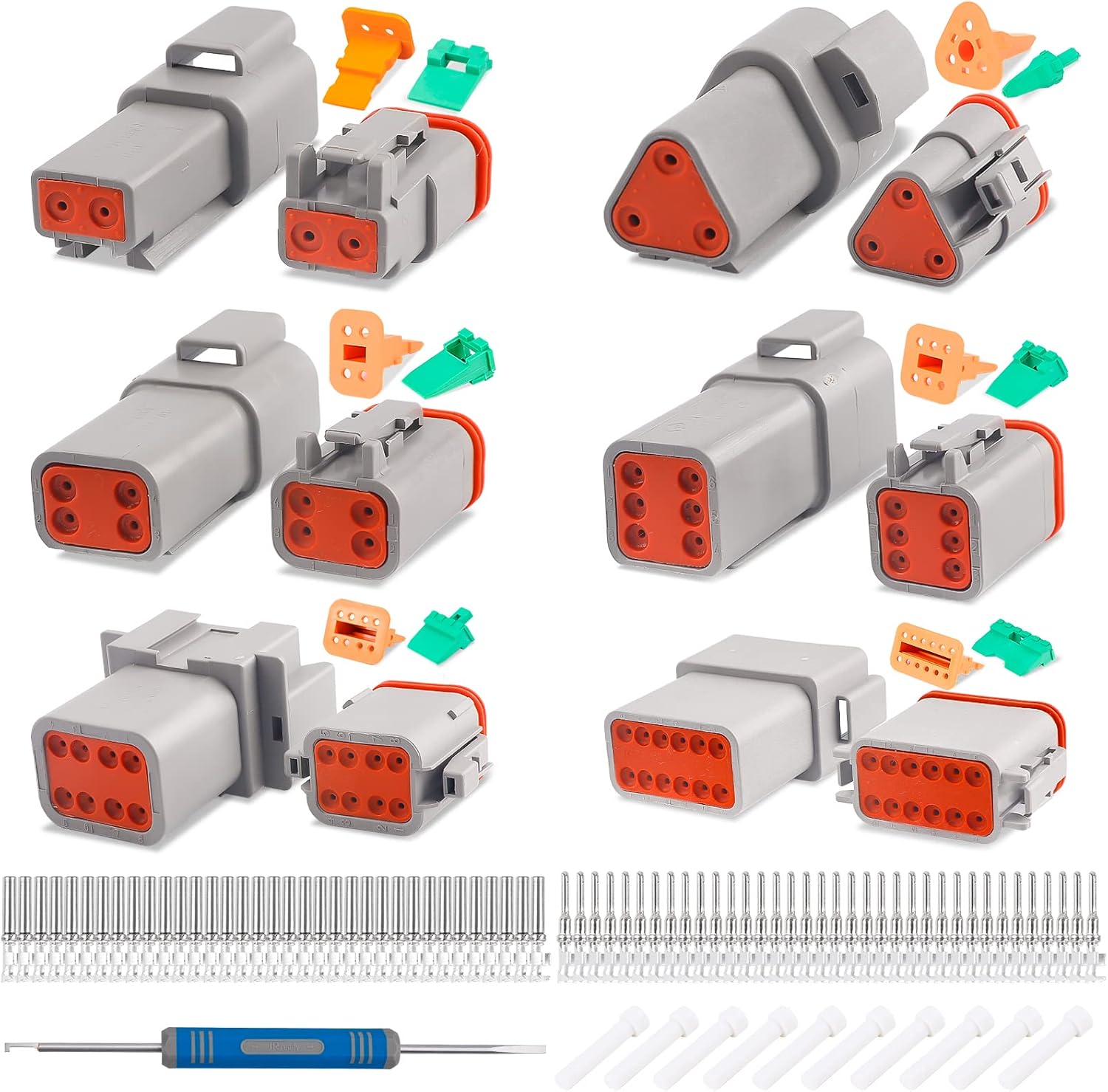 JRready ST6302 Deutsch Connector Kit for Waterproof Electrical Needs