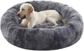 45 in Donut Dog Bed for Extra Large Dogs - Calming Fluffy Jumbo Bed