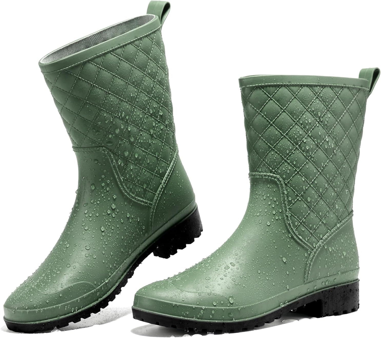 HISEA Rain Boots for Women - Lightweight Waterproof Garden Shoes