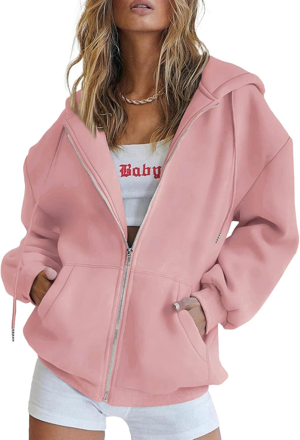 PRETTYGARDEN Women's Zip Up Hoodies for Casual Fall Style