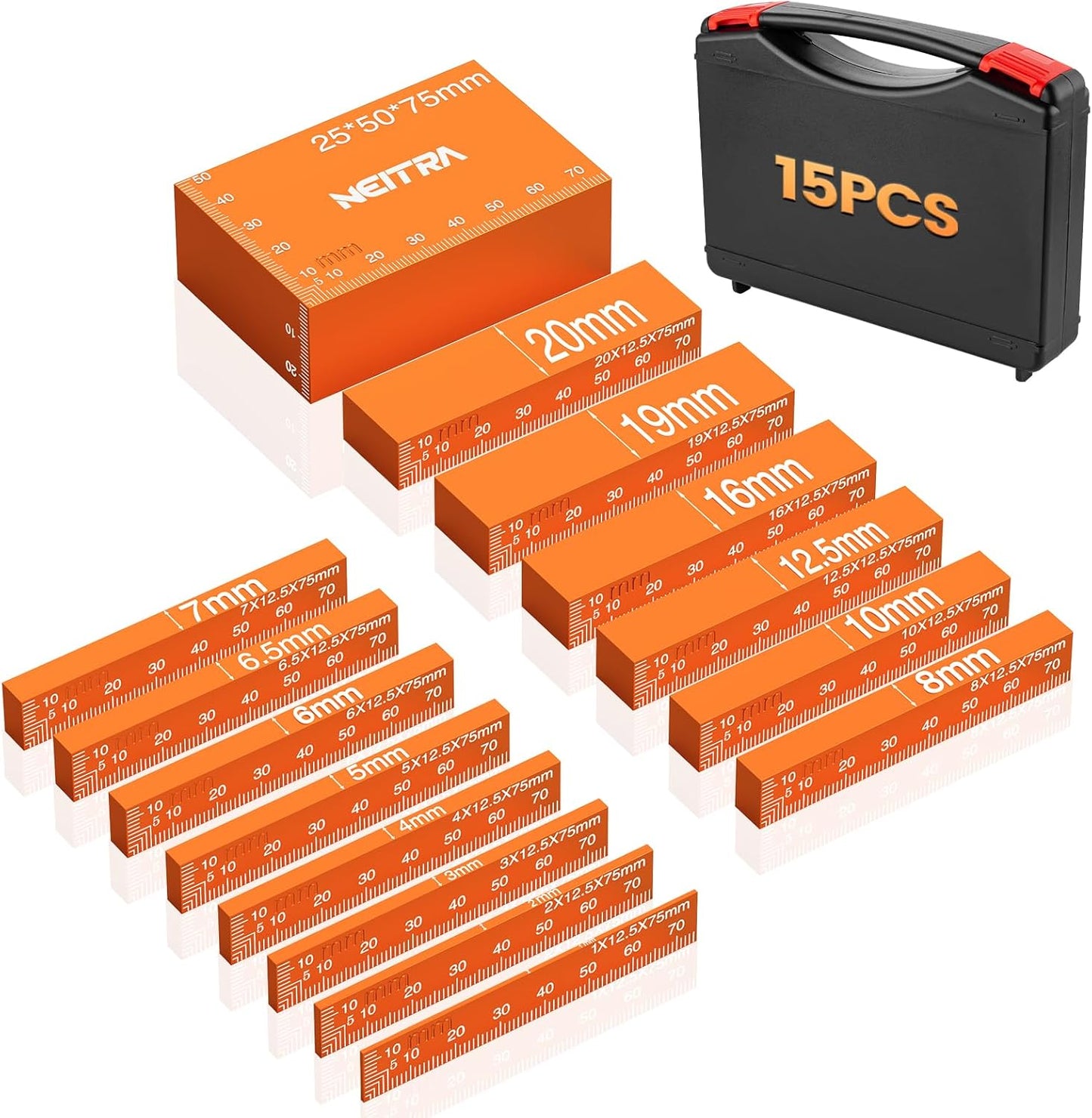 Neitra Metric Setup Blocks - Precision Measuring Blocks Set