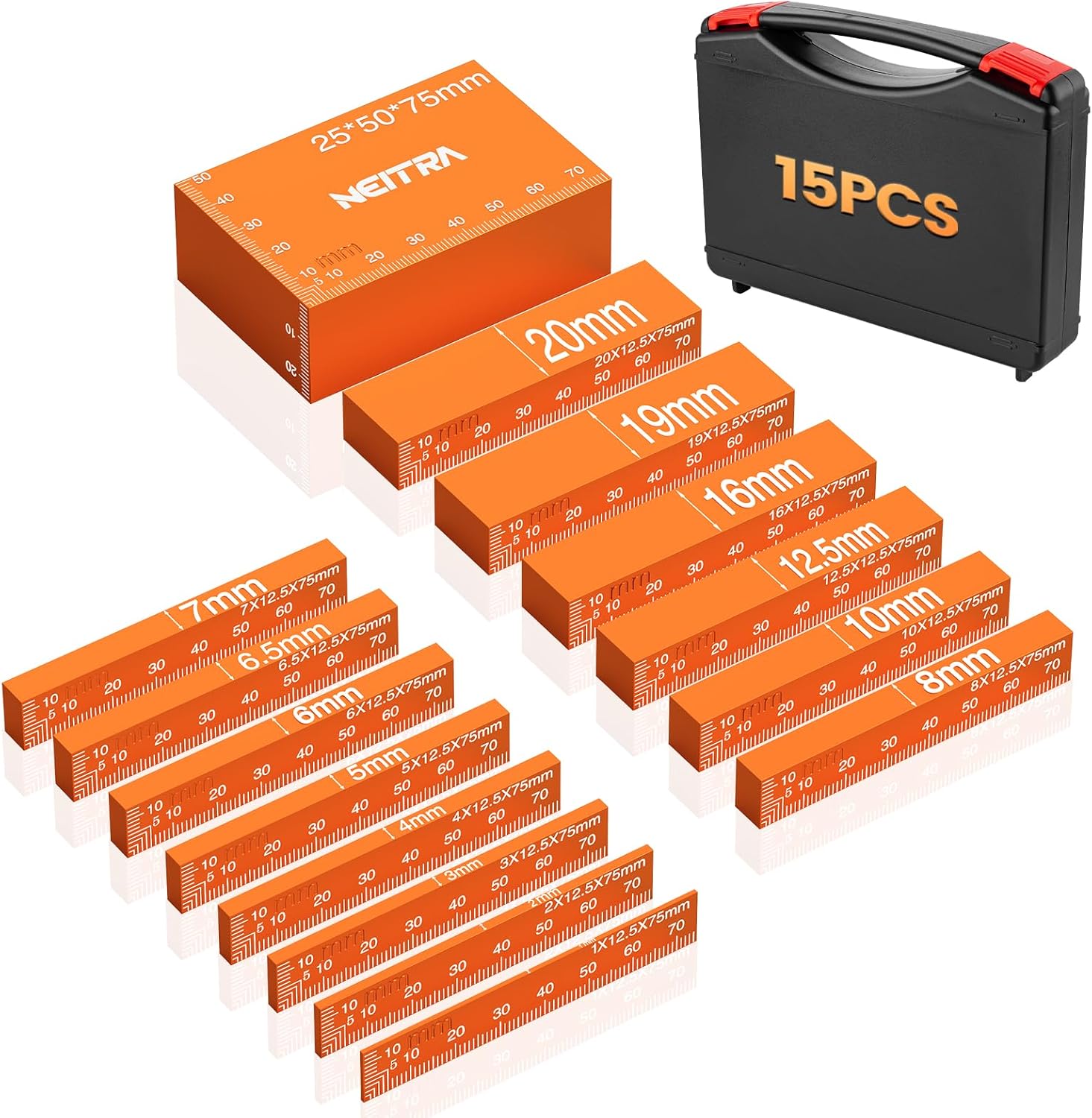 Neitra Metric Setup Blocks - Precision Measuring Blocks Set