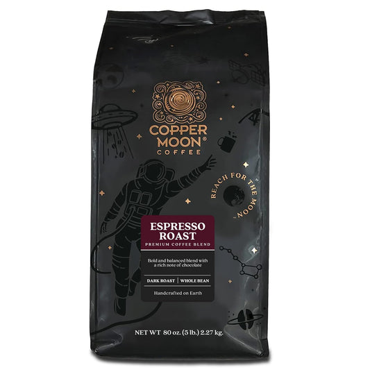 Copper Moon Dark Roast Whole Bean Coffee, 5 lb - Rich Espresso Blend