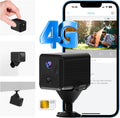 2K No WiFi Security Camera with SIM Card - Portable 4G LTE