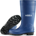 HISEA Men's Rain Boots PVC Rubber Work Boots - Durable Waterproof