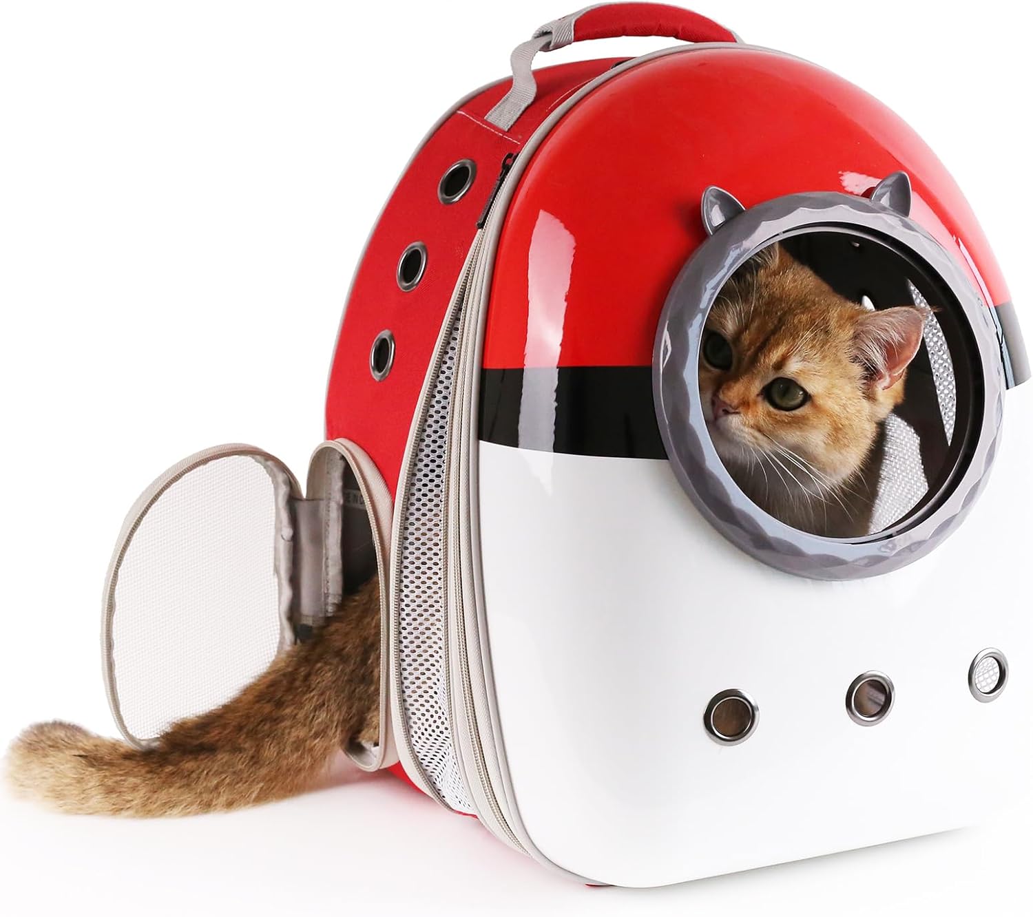 Front Expandable Cat Backpack Carrier for Large Cats Up to 20 lbs