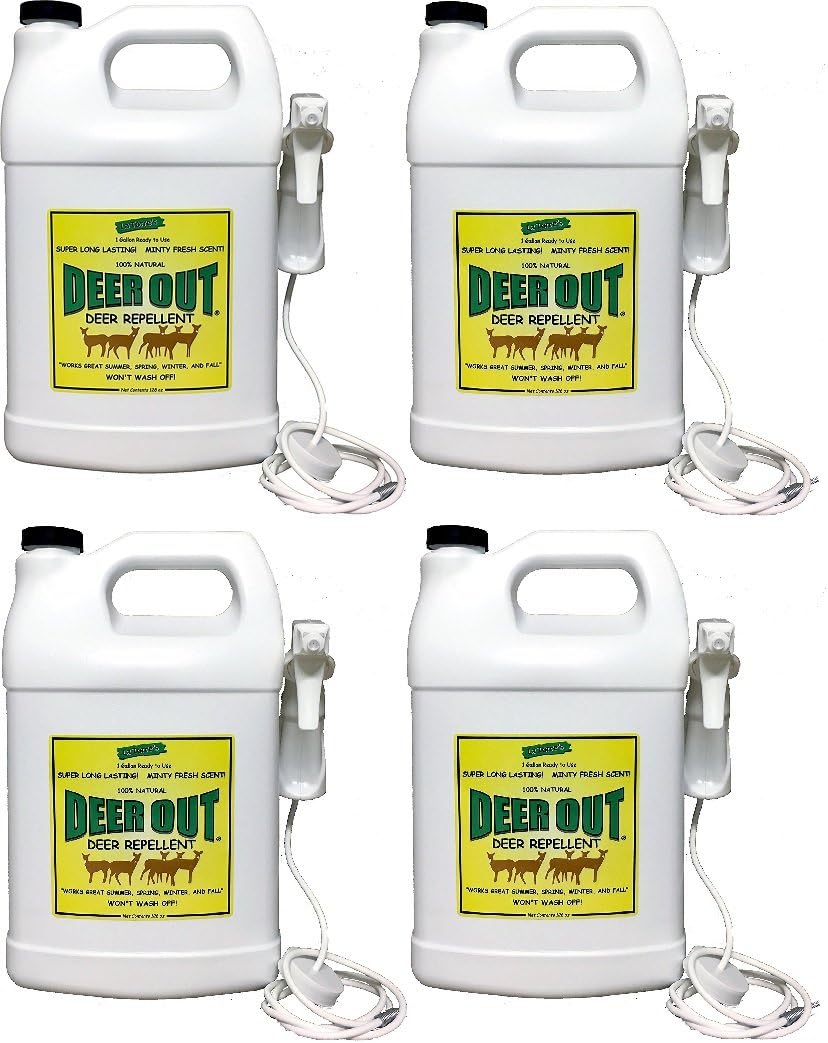Deer Out 1 Gallon Ready-to-Use Deer Repellent Pack of 4 Review