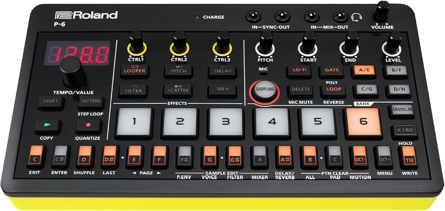 Roland AIRA Compact P-6 Creative Sampler for Sound Design