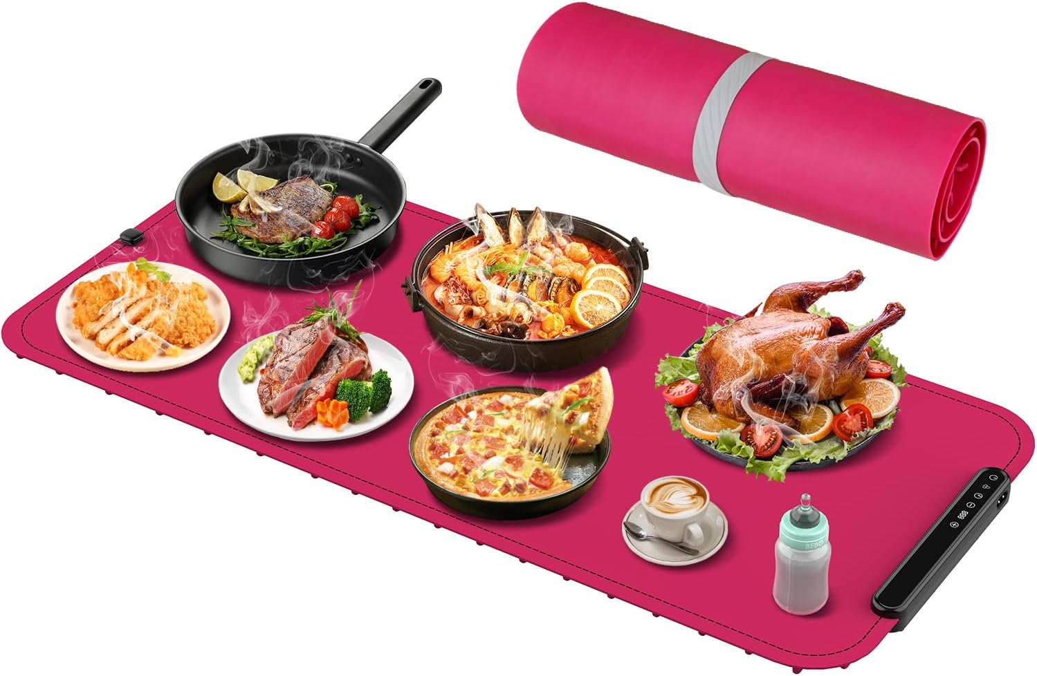 Warming Mat for Food - XXL Electric Warming Tray for Parties