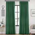 Hunter Green Blackout Curtains 42 x 96 in - 2 Panels, Pinch Pleat