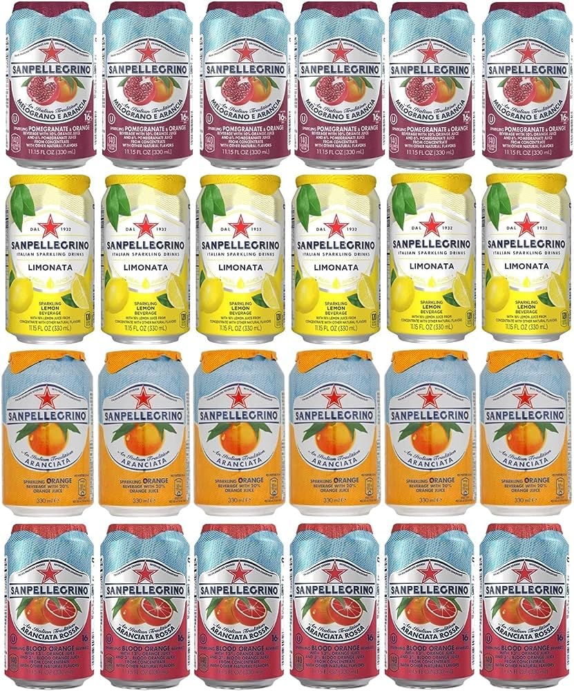 San Pellegrino Sparkling Fruit Beverages Variety Pack - 24 Cans