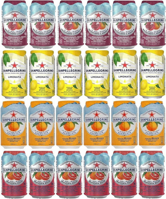 San Pellegrino Sparkling Fruit Beverages Variety Pack - 24 Cans