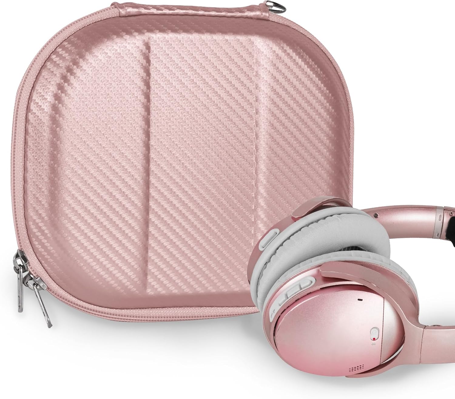 Rose Gold Bose Headphone Case with Cable Storage