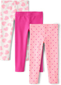 Baby-Girls and Toddler Printed Leggings Multipacks - Soft Slim Fit
