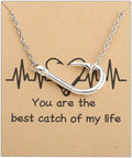 Fishing Lover Gift Catch of My Life Fish Hook Necklace - Subtle