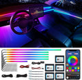 Acrylic Interior Car LED Strip Light with Wireless APP - Dual Zone