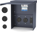 Temporary Power Outlet Panel Weatherproof RV Electrical Panel