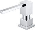 Sink Soap Dispenser for Kitchen Sink (Chrome) - Built-In Top Refill