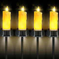 BlcTec Solar Candles Outdoor Waterproof for Lawn and Pathway