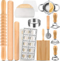 14 Pieces Pasta Making Tools Set Ravioli Mold Set - Easy Home Pasta