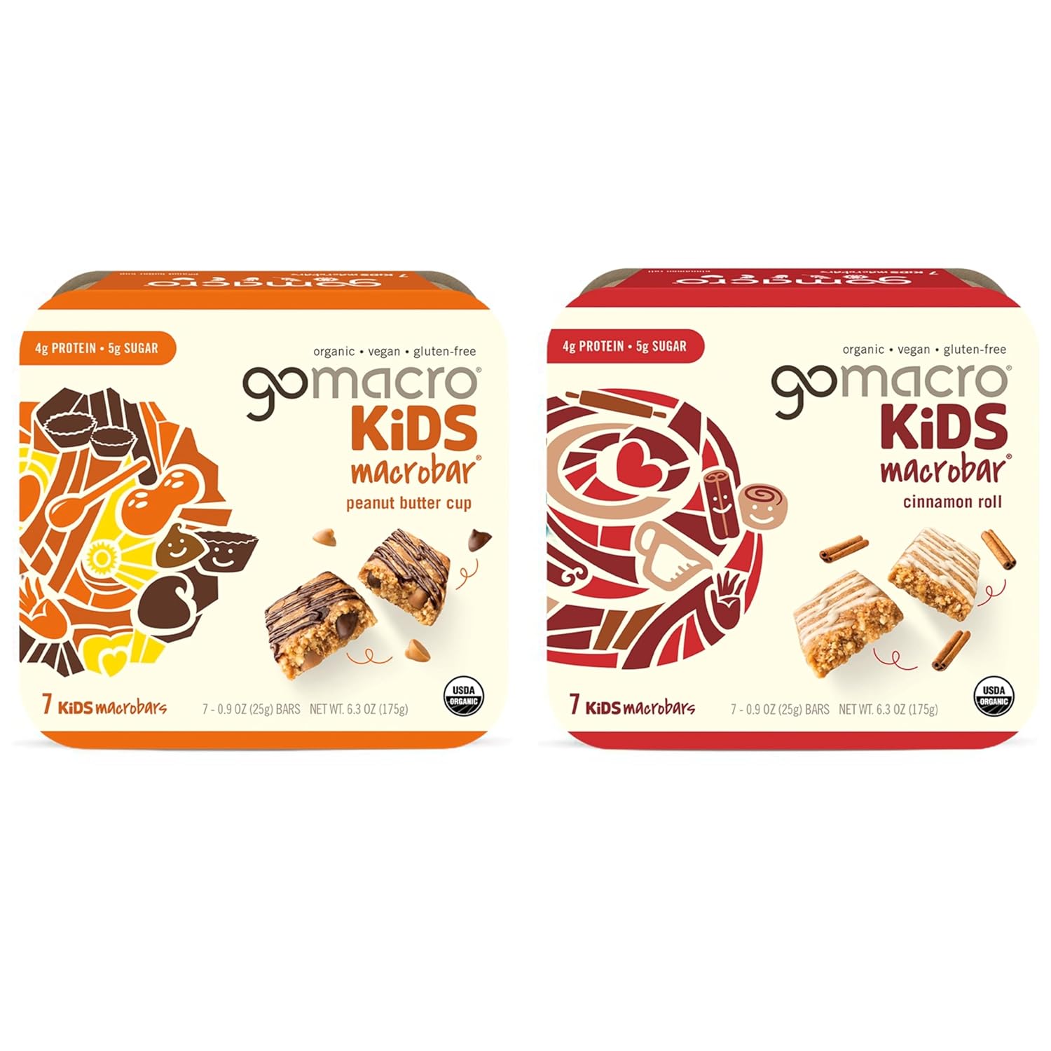 GoMacro MacroBar Organic Vegan Protein Bars - Maple Sea Salt & Oatmeal