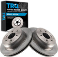 TRQ Rear Brake Rotors Set Vented Compatible with 2016-2023 Nissan
