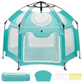 Baby Playpen with UV Canopy - Portable 1-Click Set Up Play Yard