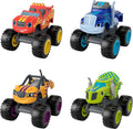 Blaze and The Monster Machines Diecast Racers 4 Pack - Durable
