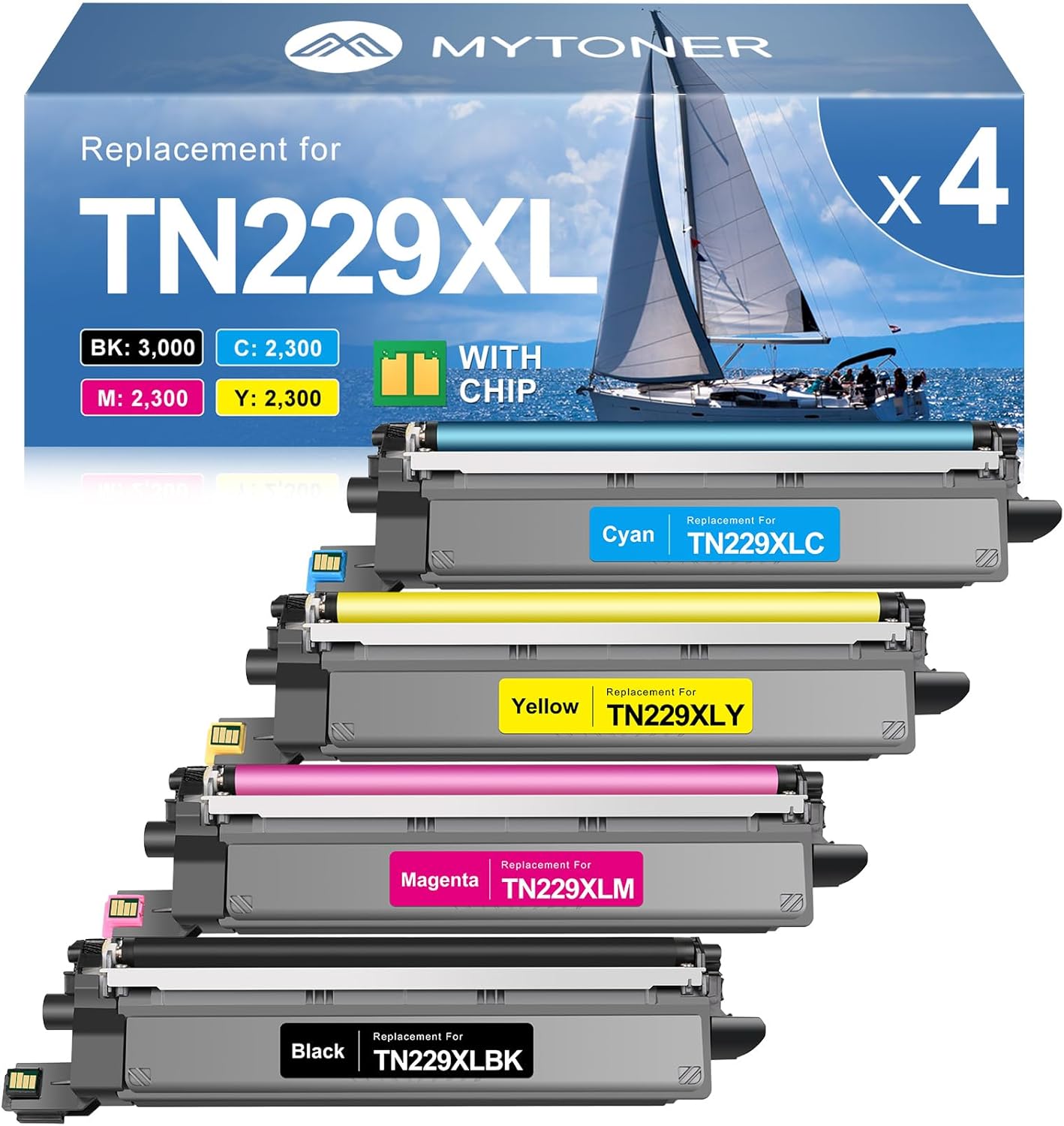 MYTONER Compatible Toner Cartridge Replacement for Brother Printers