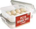 Chef Pomodoro Large Pizza Dough Proofing Box with 2 Trays - Fits 6-8
