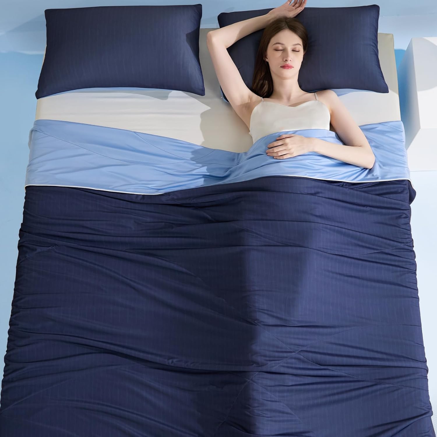 Elegear Queen Cooling Comforter for Hot Sleepers, Lightweight Quilt