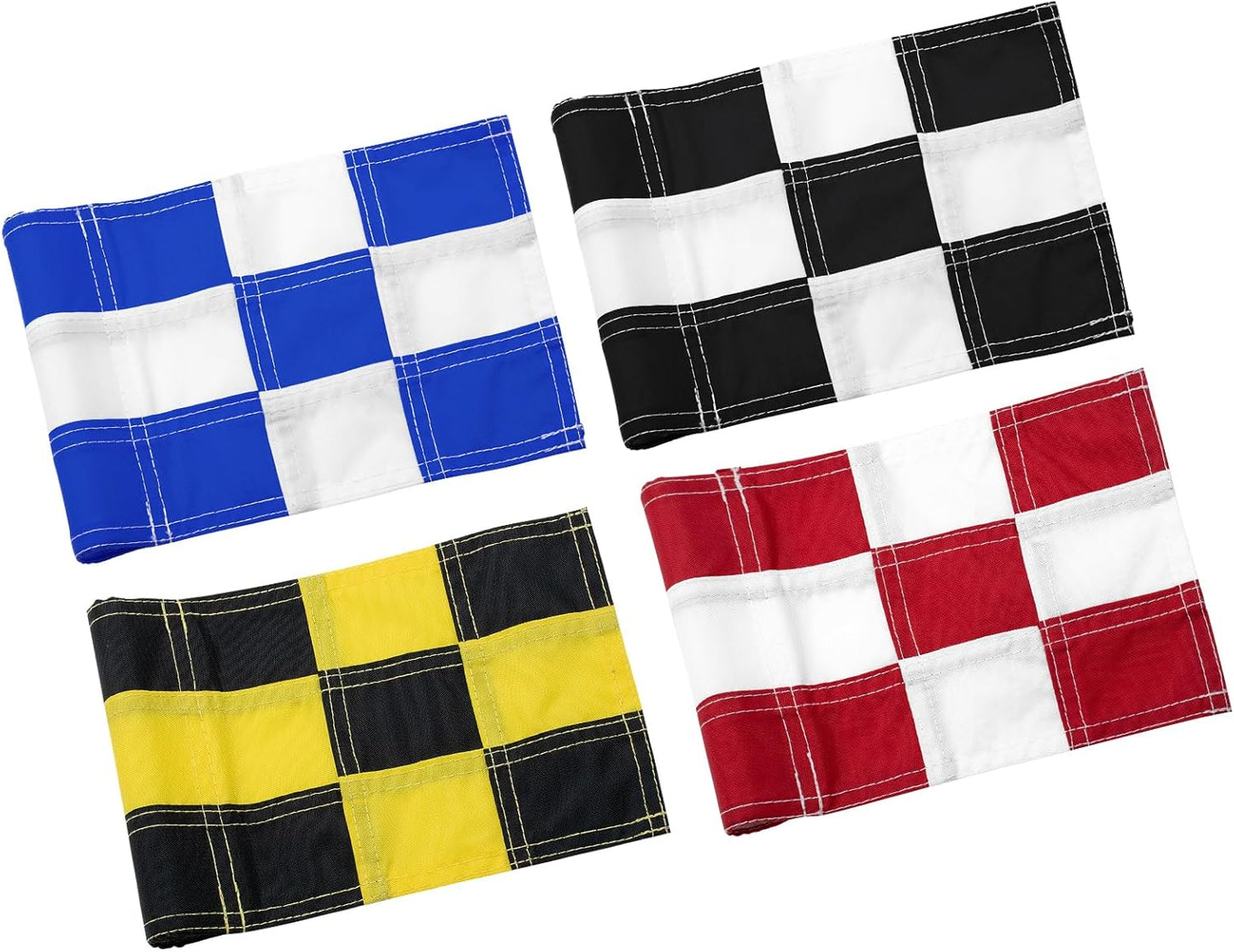 KINGTOP Checkered Golf Flag for Mini Practice Putting Greens