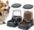 Automatic Dog Water Dispenser and Food Feeder Set - Large Stainless