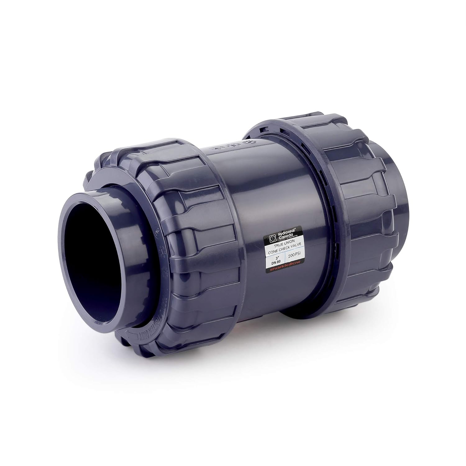 Sharkfellow 3 PVC True Union Ball Check Valve for Plumbing