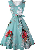 50s 60s Vintage Sleeveless Cocktail Dress with Pockets - Classic