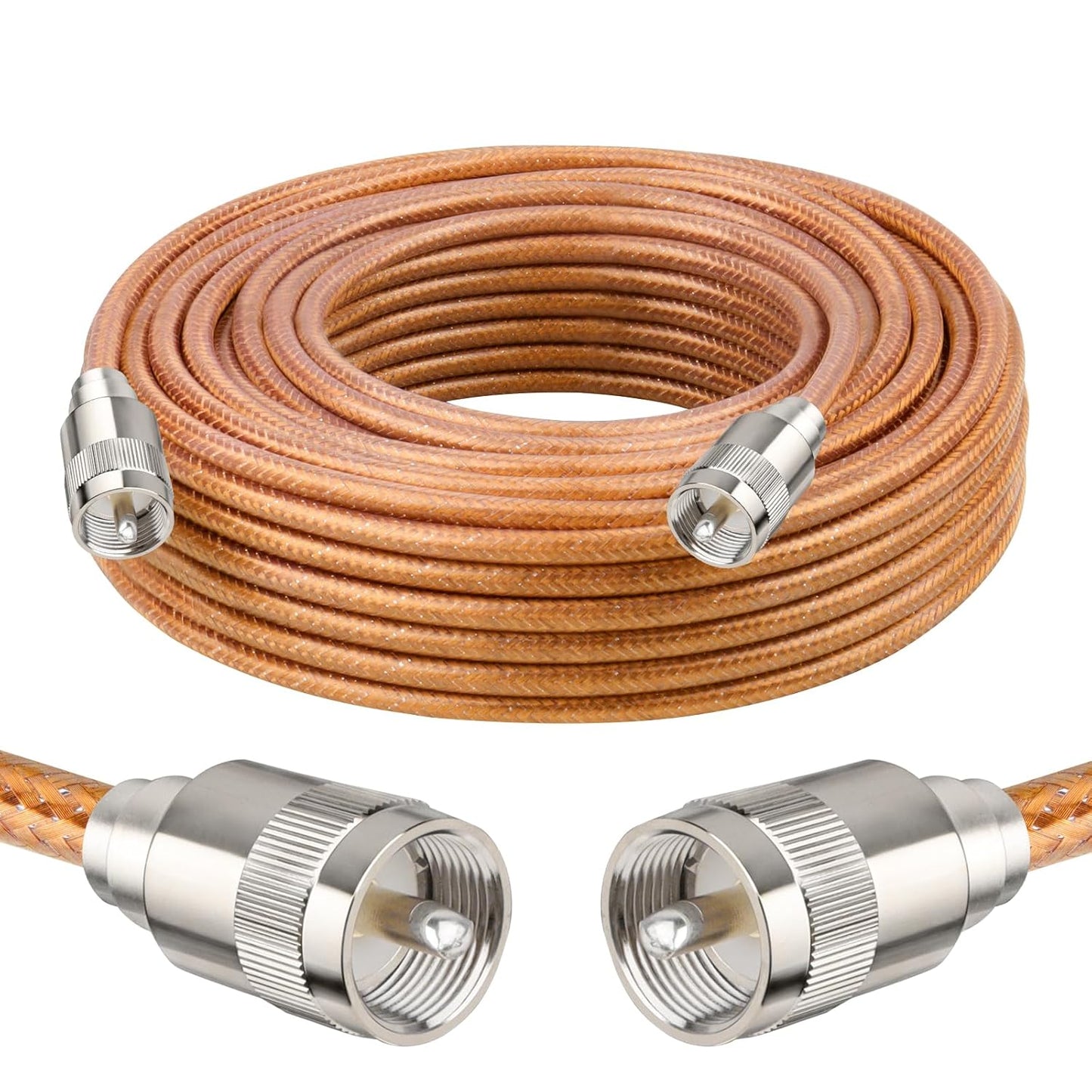 Premium 50FT RG8X Coaxial Cable for Ham Radio and Communication
